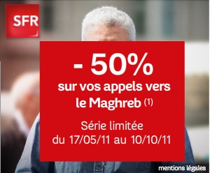 Téléphonie vers le Maghreb : SFR ose une publicité