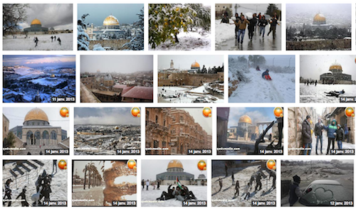 Palestine sous la neige