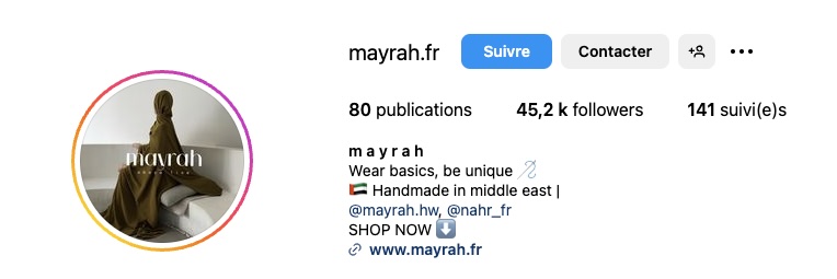 Mayrah, abayas minimalistes