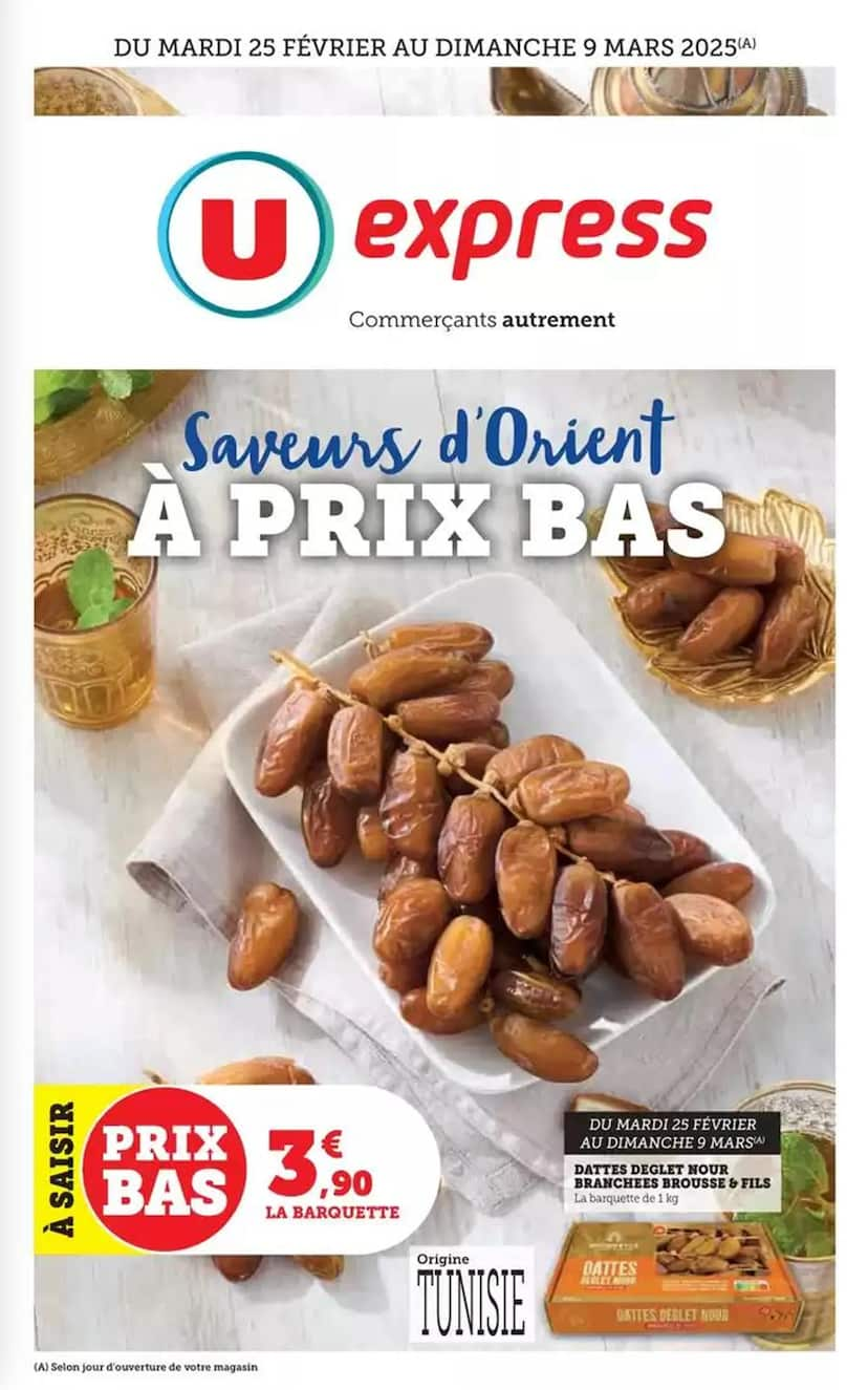 catalogue ramadan 2025 U Express saveurs d'Orient à prix bas