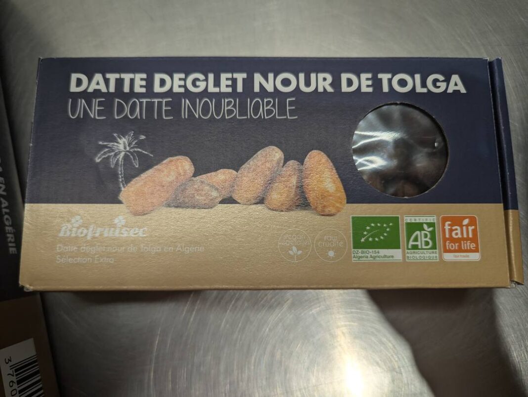 Dattes deglet nour de Tolga, Algérie