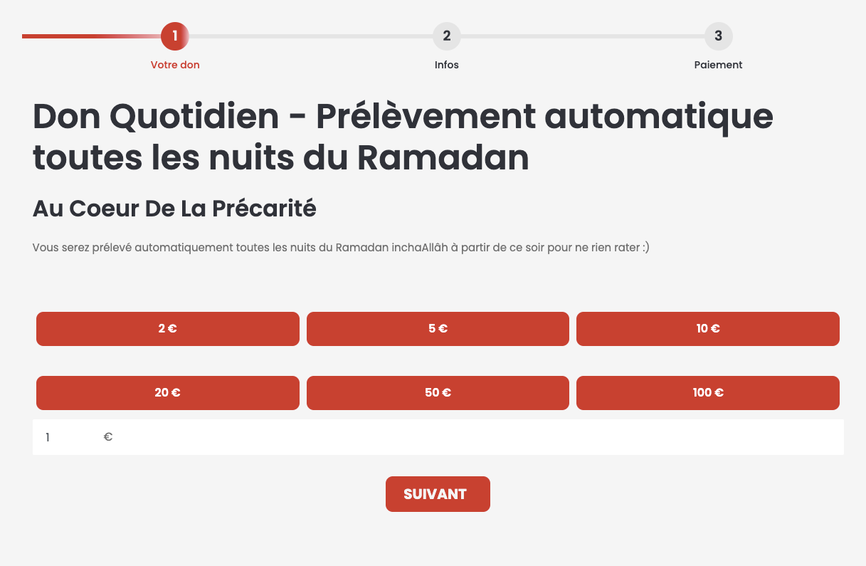 don automatique Au cœur de la précarité - ramadan 2025