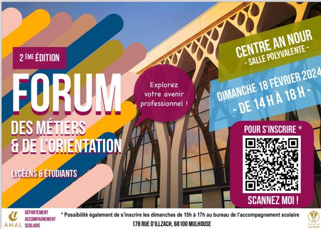 Forum des métiers et de l'orientation au centre islamique An Nour de Mulhouse