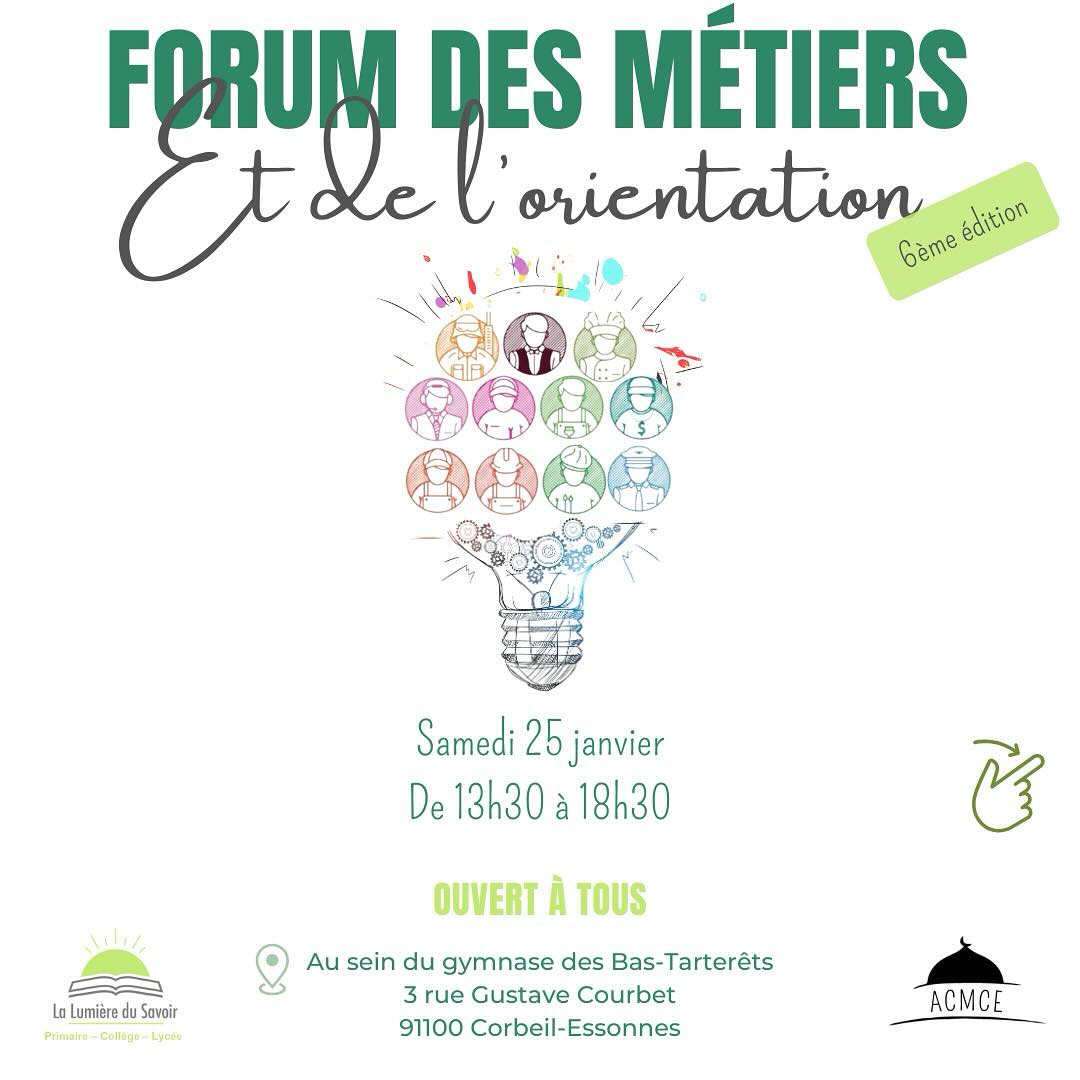 Corbeil-Essonnes : forum des métiers et de l'orientation, samedi 25 janvier