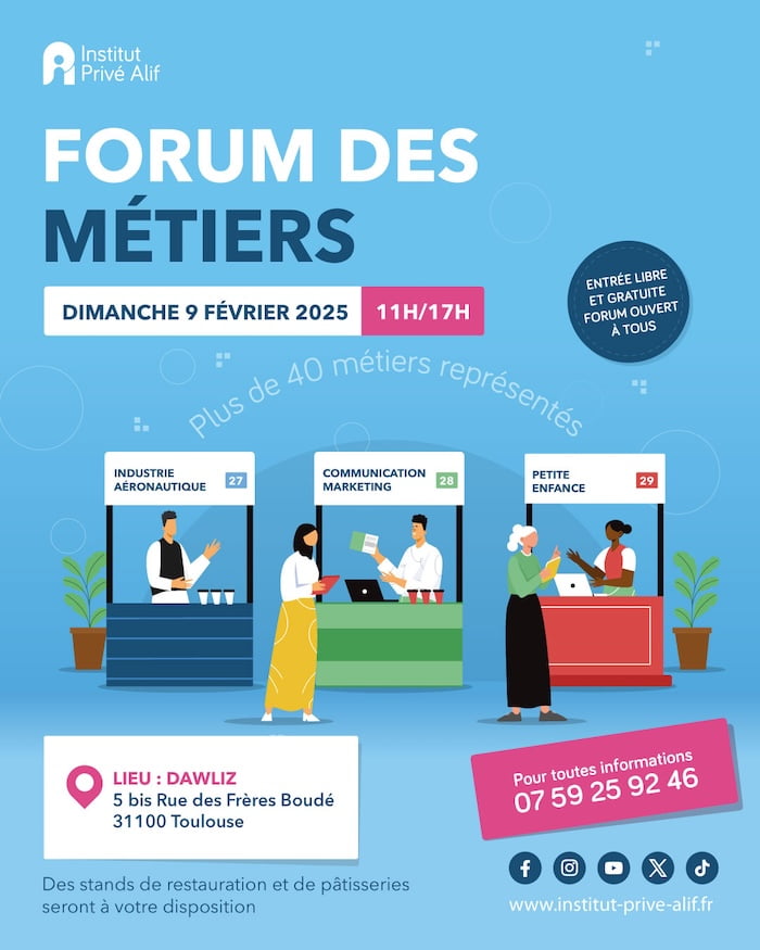 Forum des métiers et de l'orientation à la mosquée de Rosny-sous-Bois, 8 février 2025