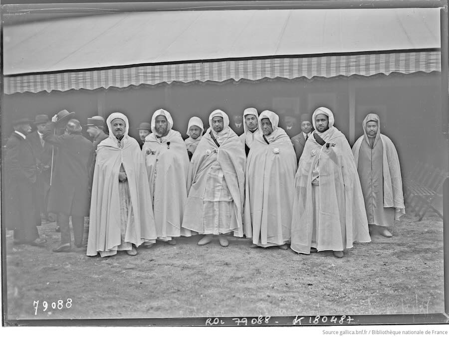 19 octobre 1922. Pose de la première pierre de la mosquée de Paris.